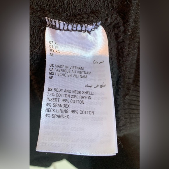 Ideology cropped 1/2 zip sweatshirt. EUC. Black, size XL - Picture 6 of 6